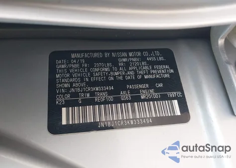 2019 Nissan Rogue Sport S from USA, damaged, VIN JN1BJ1CR3KW333494